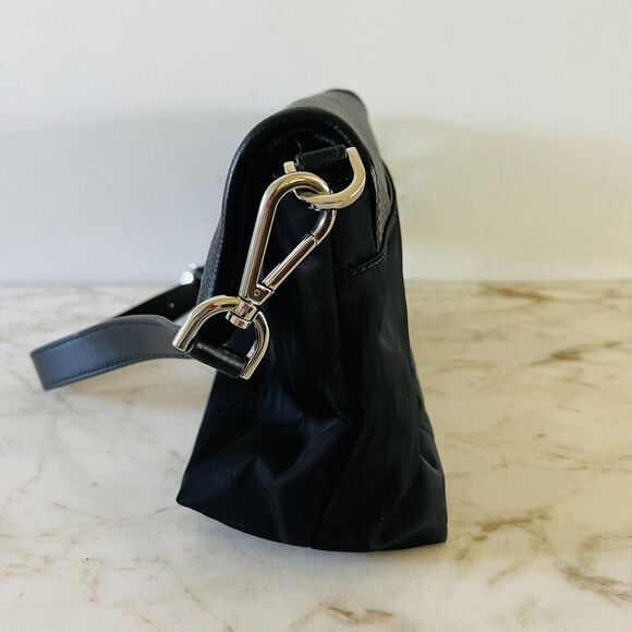 MICHAEL KORS Jane Black Nylon Leather Medium Shoulder Bag - Picture 6 of 12